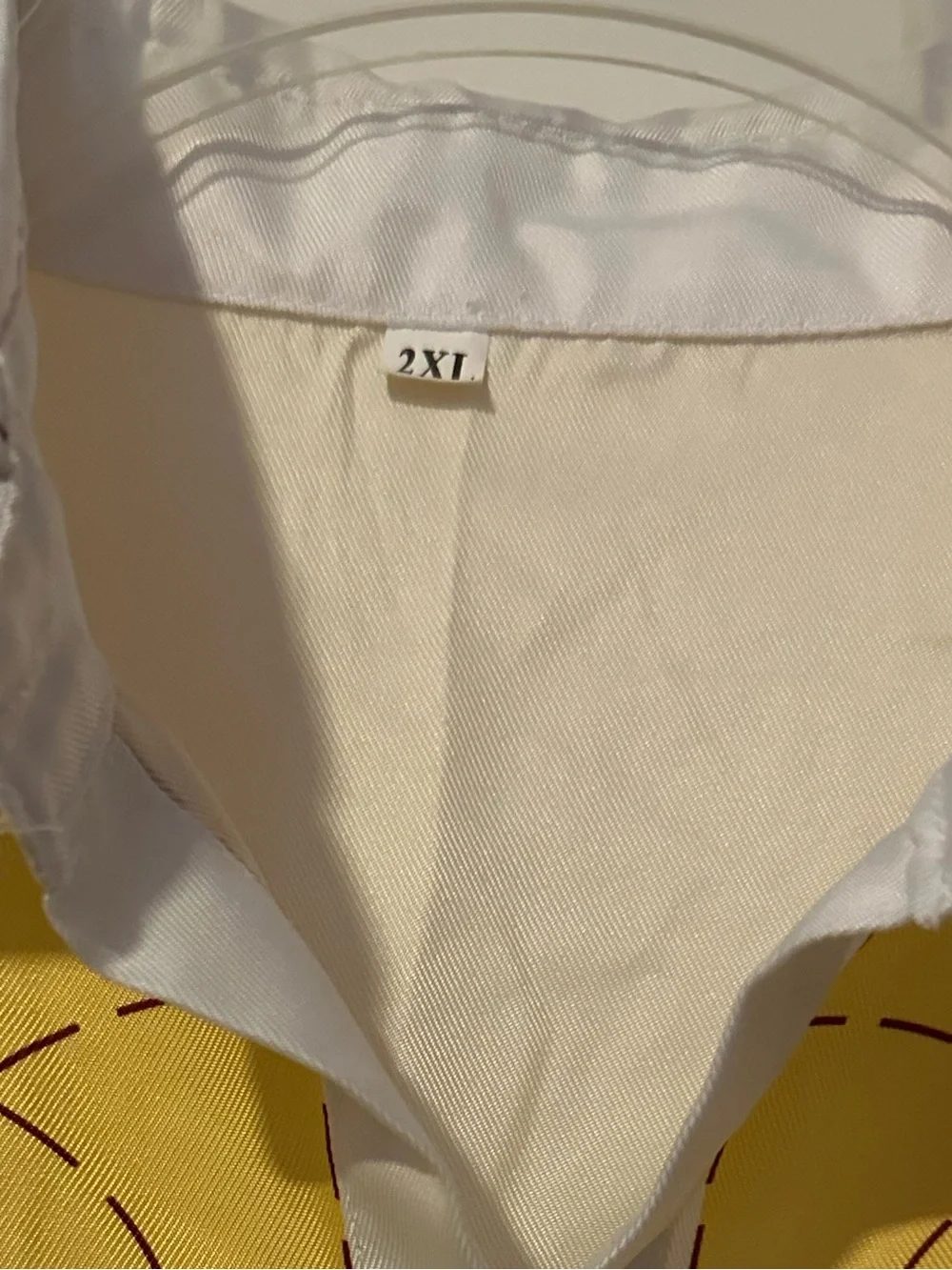 Jessie Inspired White and Yellow Western-Style Button Shirt